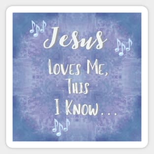 Jesus loves Me Sticker